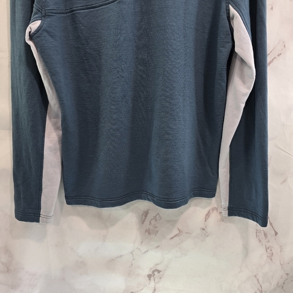 Spyder Jacket Mens Large Blue Gray Merino Wool Full Zip Mid Layer - Picture 7 of 11